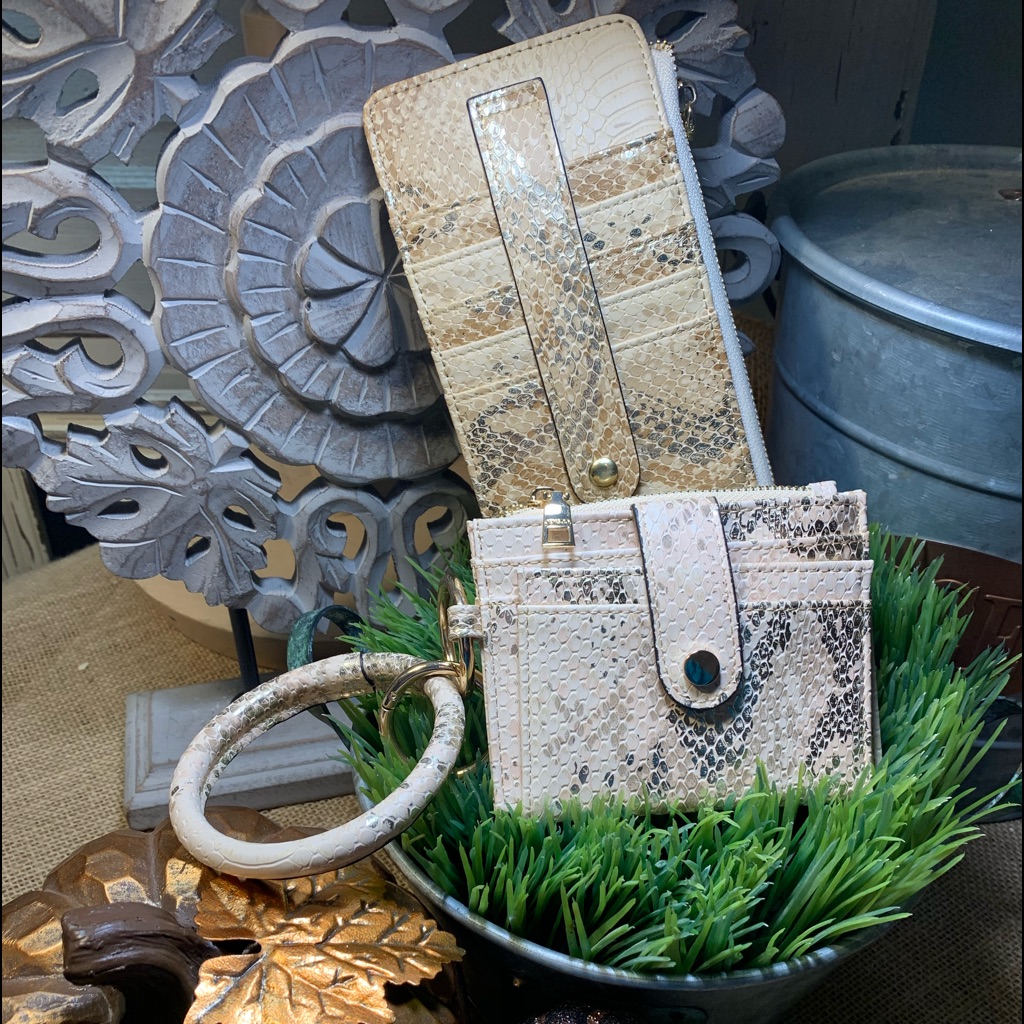Python Slim Id/Card & Bangle Mini Key Id Wallet